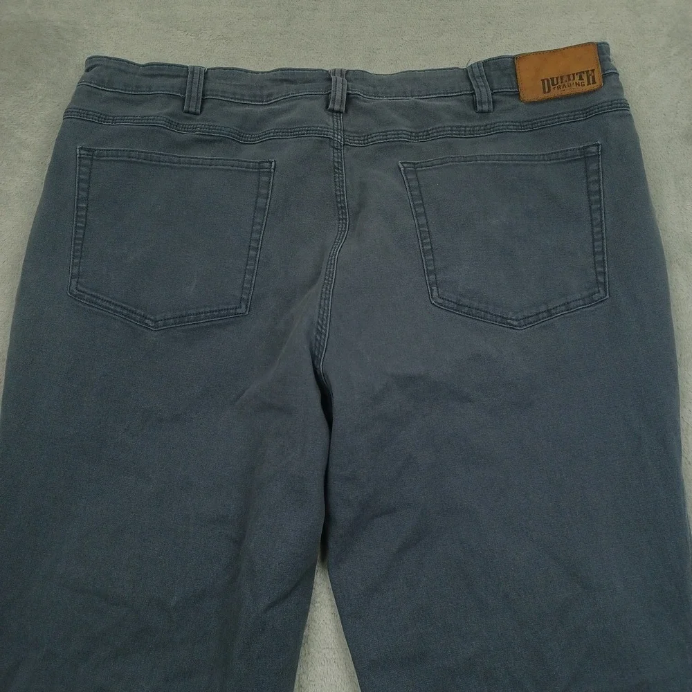 Duluth Jeans Mens 40x29‎ Gray Denim Flex Fire Hose Workwear Casual Outdoor